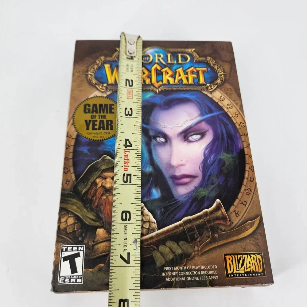 World of WarCraft WOW Video Game Fantasy PC CD Rom Mac Windows 98+ 2004